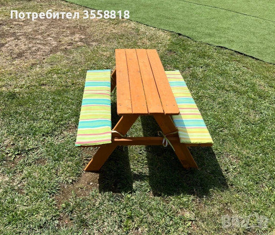 Градинска детска масичка, снимка 2 - Градински мебели, декорация  - 55154237