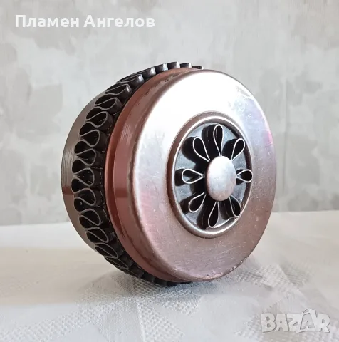 Винтидж медна кутия. Ръчна изработка 9см., снимка 3 - Декорация за дома - 55669200