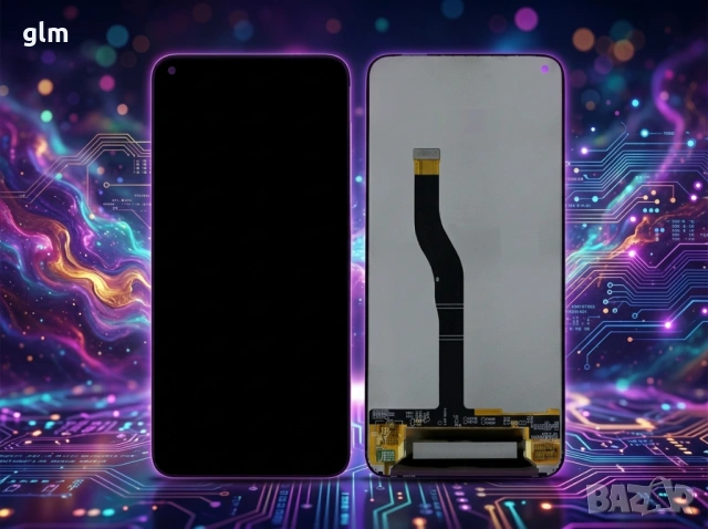 Оригинален LCD Дисплей за Huawei NOVA 4 / Honor View 20 + Тъчскрийн черен