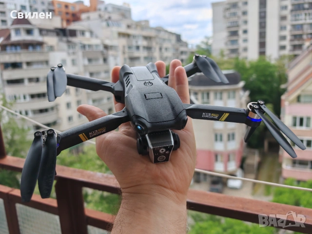 K13 MAX с безчеткови мотори,СЕНЗОРИ за препятствия и Дистанционно с ДИСПЛЕЙ , снимка 7 - Дронове и аксесоари - 54725466