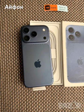 КАТО НОВ! 512Gb *ЛИЗИНГ* iPhone 17 Pro Deep Blue ГАРАНЦИЯ, снимка 3 - Apple iPhone - 54718576