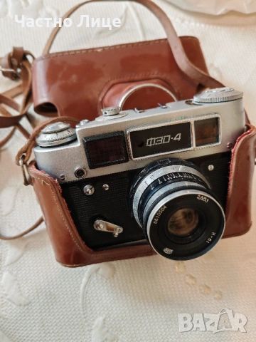 Качествена Як Руски Соц СССР Фотоапарат ФЕД 4 с Калъф. Работи 
