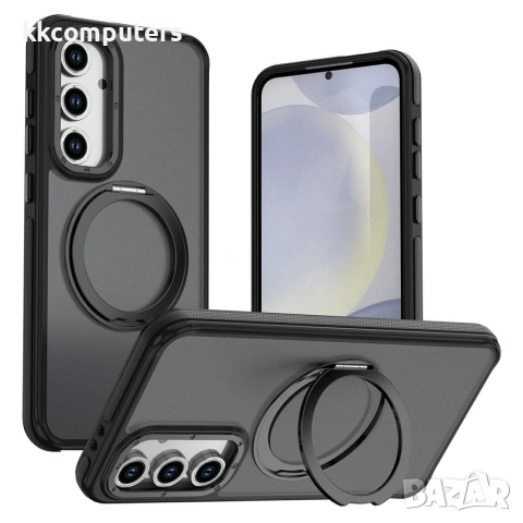 Samsung Galaxy S26 FE Калъф - Магнитен пръстен, PC+TPU, 4 цвята, снимка 4 - Резервни части за телефони - 55045770
