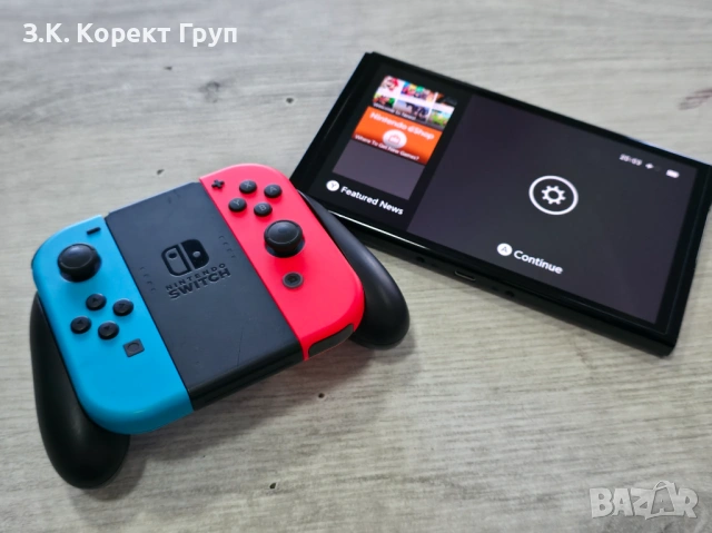 Nintendo Switch OLED + докинг станция и поставка за JOY CONS, снимка 2 - Nintendo конзоли - 54845684