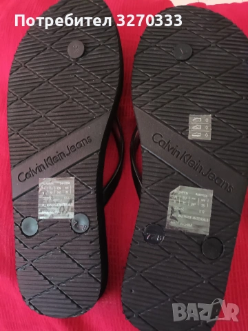 Дамски джапанки Calvin Klein , снимка 4 - Джапанки - 54902176