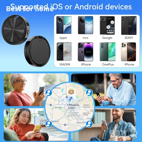  Етикет за Android или Apple, интелигентен GPS тракер TDTOD, снимка 5 - Друга електроника - 54452664