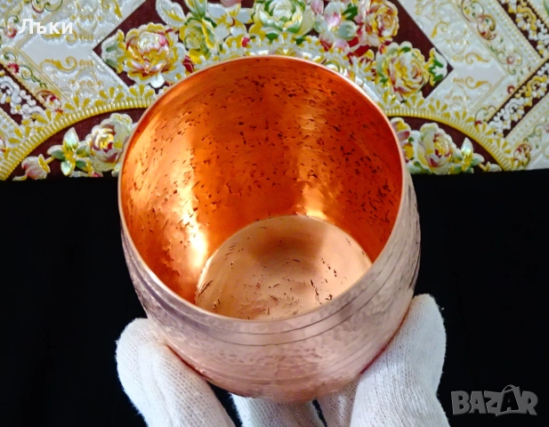 Медна чаша,медна халба буре,чиста червена мед. , снимка 6 - Антикварни и старинни предмети - 54962550