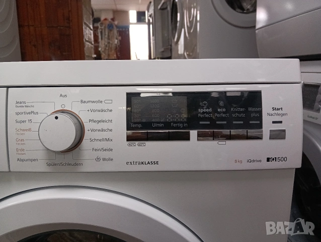 Пералня Сименс Siemens IQ500 A+++ 8кг 2 години гаранция!, снимка 9 - Перални - 54260915