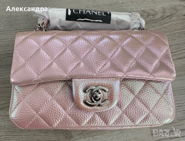 Розова чанта Шанел, снимка 3 - Чанти - 55013805
