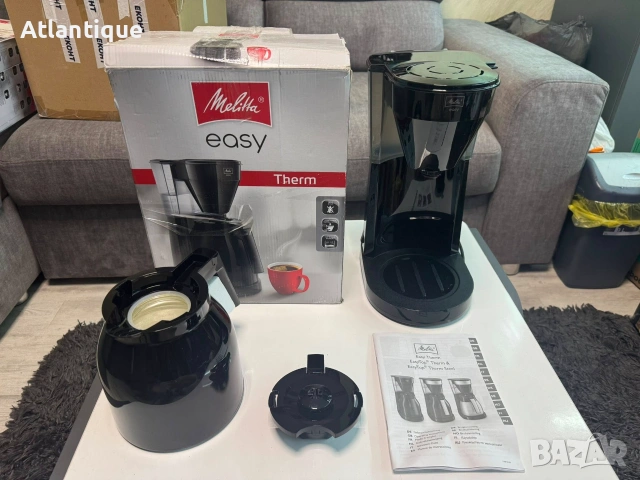 Шварц кафемашина Melitta Easy Therm - 1050Watt, черна, снимка 4 - Кафемашини - 55077241