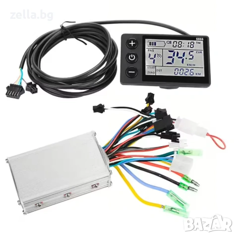 Комплект контролер + дисплей S866 за електрически велосипед 24V 36V 48V – 250W 350W Brushless 10286