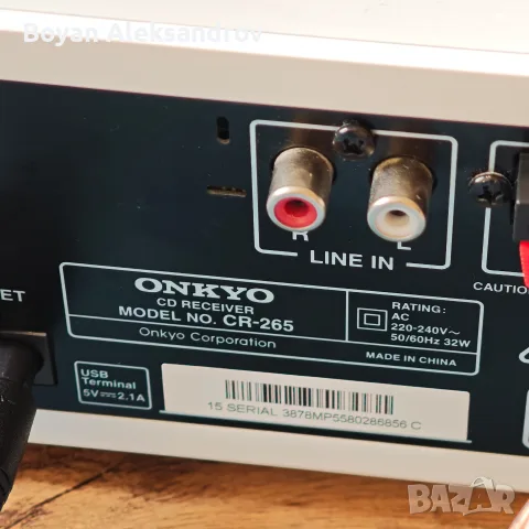 Onkyo CR-265 — Дизайнерска Микро Hifi Система с Bluetooth & NFC + оригинално дистанционно , снимка 6 - Аудиосистеми - 55415750