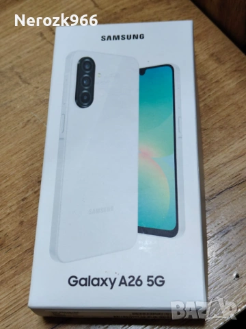 НОВ!!!Платен в брой!!! Samsung A26 128GB/6Ram Бял