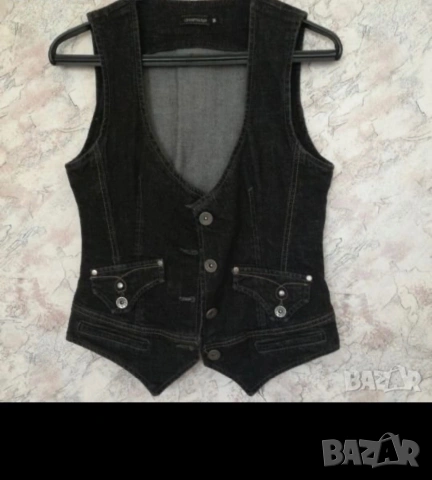 Дамско Елече DENIM, снимка 4 - Елеци - 24098770