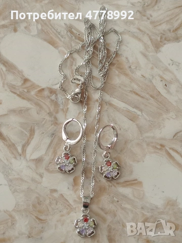 колиета с обеци, снимка 7 - Бижутерийни комплекти - 54037897