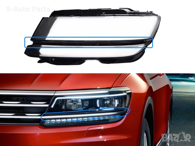 Стъкла за фарове на VW Tiguan AD/BW (2016-2020), снимка 4 - Аксесоари и консумативи - 54263721