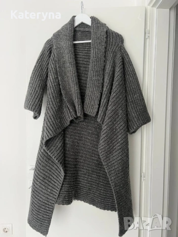 вълнен кардиган, снимка 5 - Палта, манта - 54058894