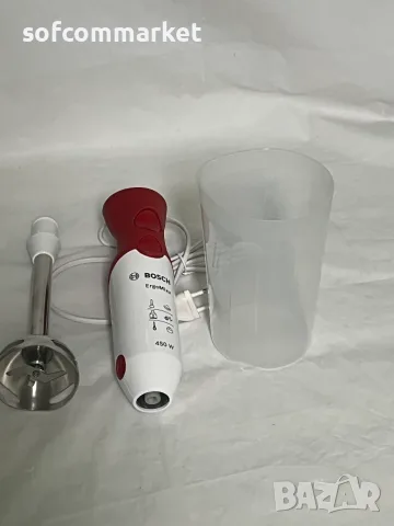 Пасатор Bosch ErgoMixx MSM64110 (450W) + 6 мес. гаранция, снимка 4 - Чопъри и пасатори - 55485399