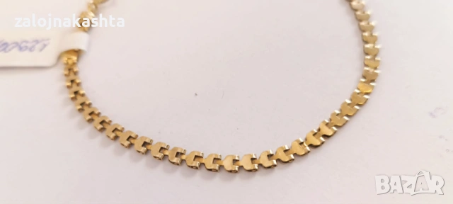 Нова-Златна гривна-4,30гр/14кр, снимка 3 - Гривни - 54467023