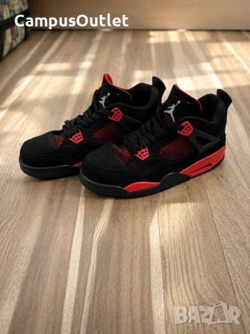 Jordan Retro 4 /Red And Yellow Thunder/45 номер/ПАКЕТНА ЦЕНА, снимка 3 - Маратонки - 54880980
