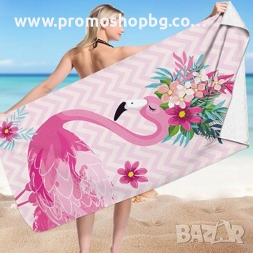 Плажна кърпа HELLO SUMMER 70х150см, fast dry, снимка 2 - Хавлиени кърпи - 32102950
