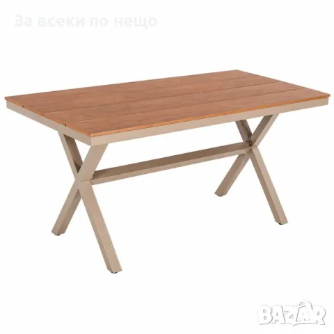 Градинска маса имитация на дърво, 150 см Код P2923