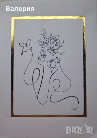 Минималистични рисунки, снимка 3 - Картини - 54072174