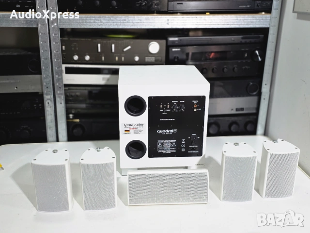 🔊🔥 QUADRAL QUBE 7 ACTIVE + QUADRAL ALP 220S (5 сателита) – High-End German Set 🔥🔊