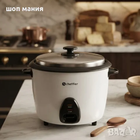 Оризоварка 2.2L, 900W – Автоматично готвене, поддържане на топлина, незалепващо покритие