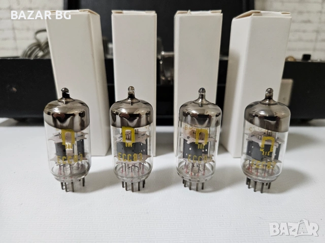 ★ █▬█ █ ▀█▀ ★RFT ECC83 – 4 бр., чисто нови и мачнати