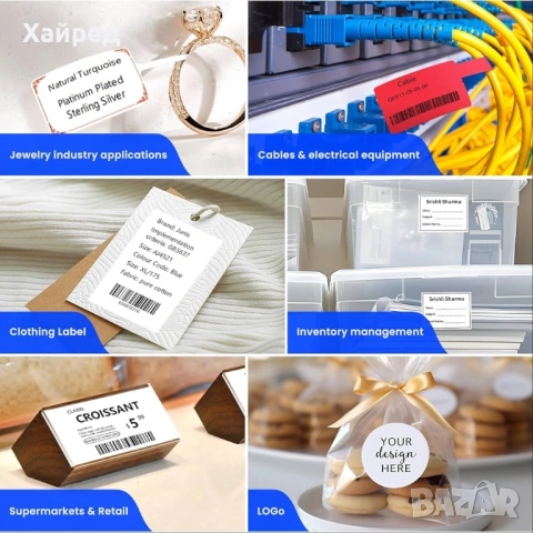 CLABEL Термо Принтер за етикети, снимка 6 - Принтери, копири, скенери - 54208685