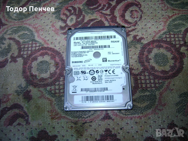 Хард диск за лаптоп  1 TB Samsung, на 100% здраве