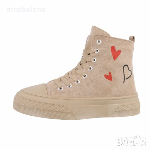 Дамски високи кецове, 2цвята , снимка 2 - Кецове - 43576075