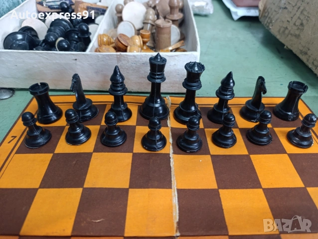 шах за игра, детски шах, соц ретро шах български, снимка 4 - Шах и табла - 55038775