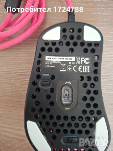 Геймърска мишка Xtrfy M4 Pink, RGB, Розов, снимка 7 - Клавиатури и мишки - 55120936