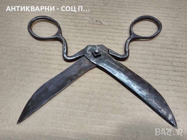 Стара Кована Ножица. / НОМЕР 1759., снимка 4 - Антикварни и старинни предмети - 53991356