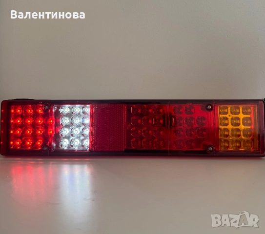 Комплект LED стопове 60 диода 12V 5 функции за бус, камион, ремарке, снимка 3 - Аксесоари и консумативи - 54367310