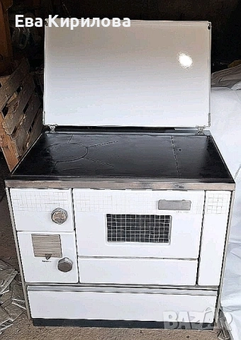 Готварска печка на дърва Alfa Plam H90, снимка 2 - Печки, фурни - 54543373