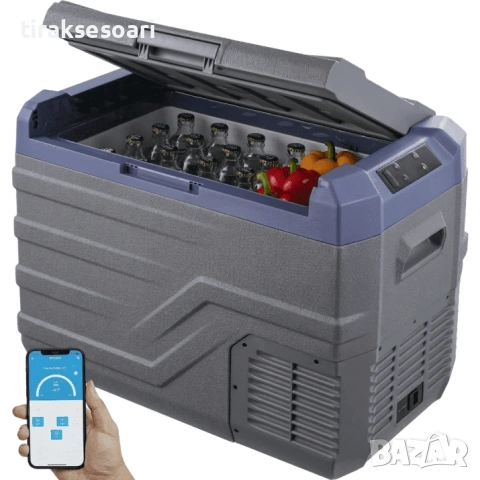 Преносим компресорен хладилник фризер HAWEK NL40 40L – 12V/24V/220V до -20°C, снимка 2 - Аксесоари и консумативи - 54659006