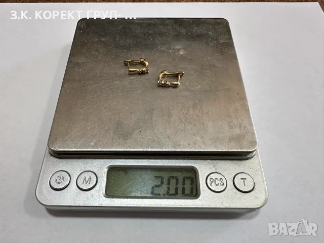 Златни дамски обеци 14К – 2 гр. , снимка 2 - Обеци - 55691002
