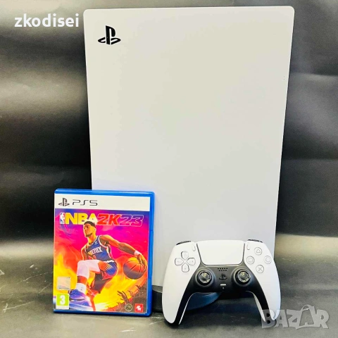 Конзола SONY - PS5 DISC с 1бр. джойстик и 1бр. игра