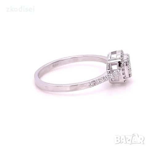 Златен дамски пръстен с диаманти 0,36Ct. чистота:SI размер:54 модел:42556-1, снимка 3 - Пръстени - 55573613