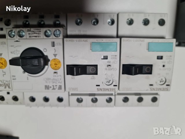 MOТОРНИ ЗАЩИТИ,КОНТАКТОРИ,РЕЛЕТА, SIEMENS, ЕАТОН, MOELLER 