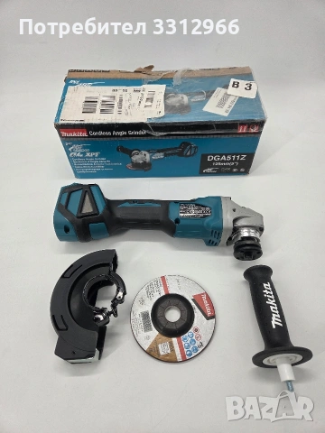 Чисто нов акумулаторен ъглошлайф Makita DGA511Z