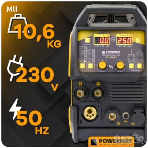 Комбиниран инверторен телоподаващ апарат 4в1 Powermat-Plasma, MIG-MAG / MMA / TIG-LIFT, до 5 кг. т-, снимка 4 - Други машини и части - 54356032