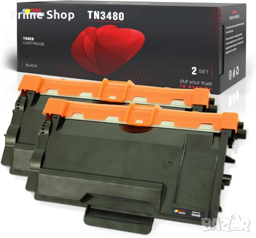 К-кт 2бр съвместим тонер за Brother TN3480/ TN3430, Черен, TONER EXPERTE