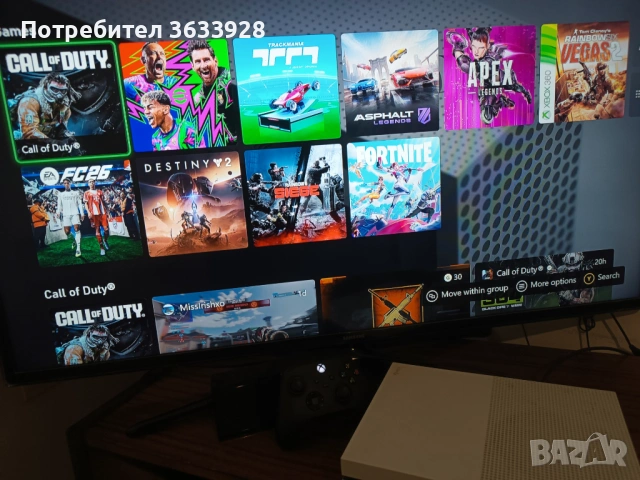 Xbox One S 500GB с 1 джойстик и диск, снимка 7 - Xbox конзоли - 54692716
