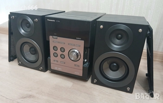 Аудио уредба Panasonic SA-PM46 USB CD FM Aux флашка с тонколони