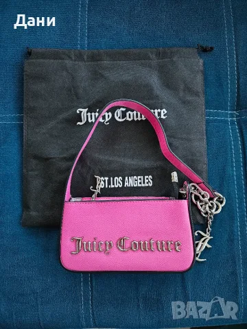 Продавам чисто НОВА малка секси Дамска чанта Juicy Couture, оригинална, розова, снимка 2 - Чанти - 55547819