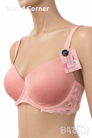 Hunkemöller сутиен 75E в нежно розово с дантела, снимка 2 - Бельо - 54518663